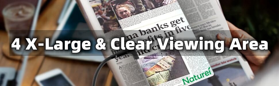 industrial magnifying glass with stand