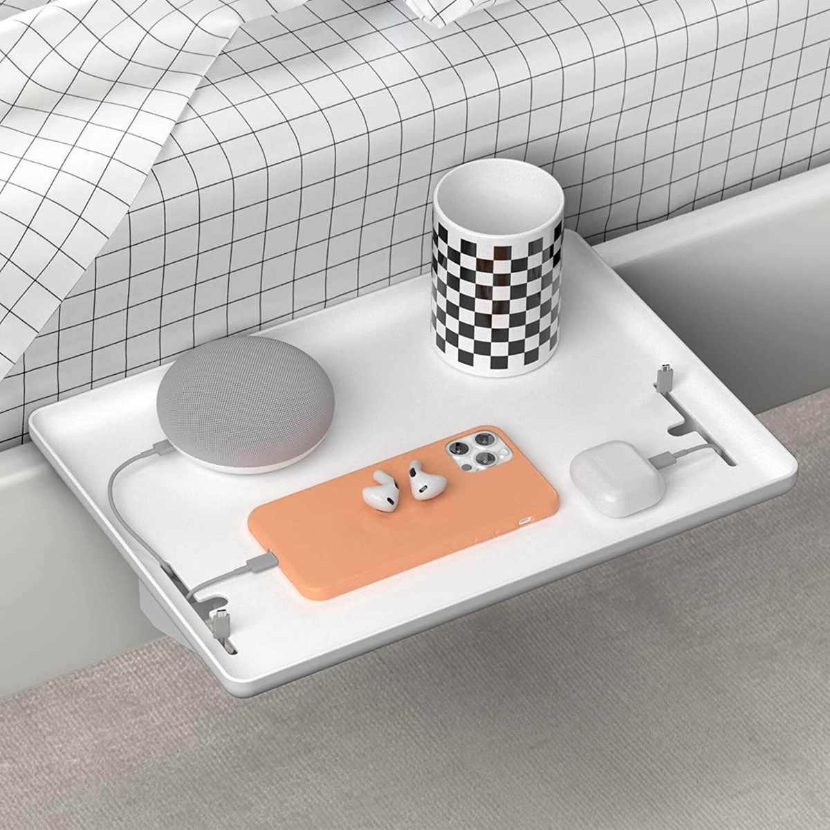 bedside storage tray