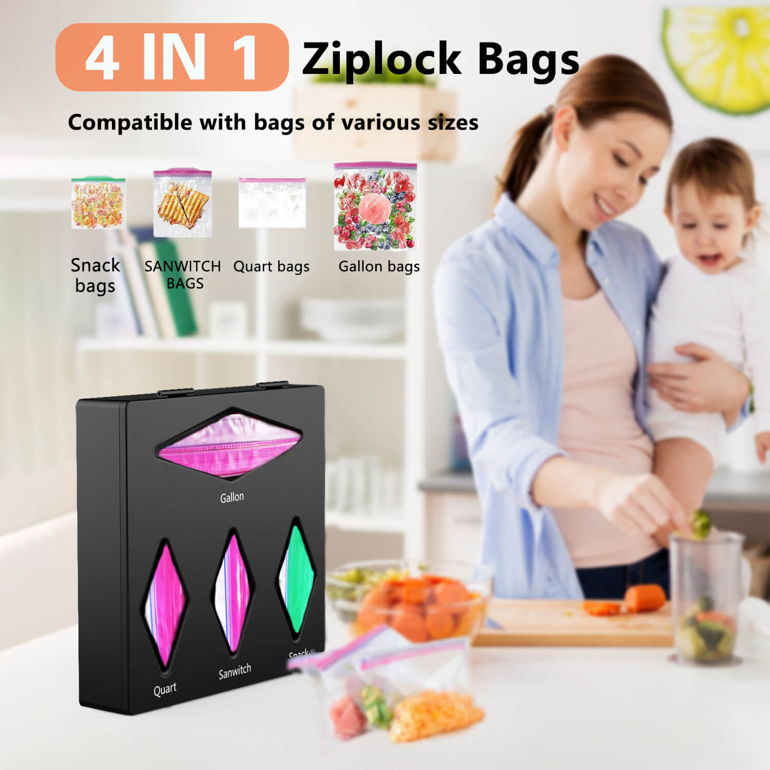 wholesale ziplock bag organizer
