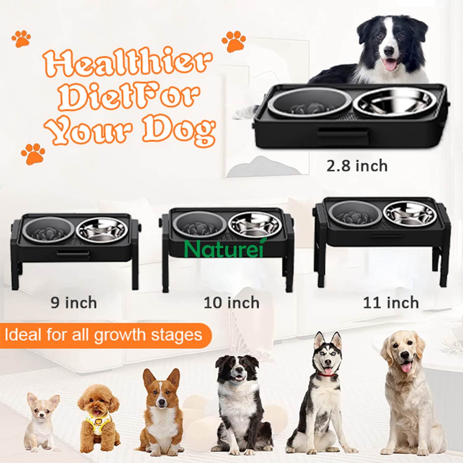 elevated dog bowl stand for large dogs