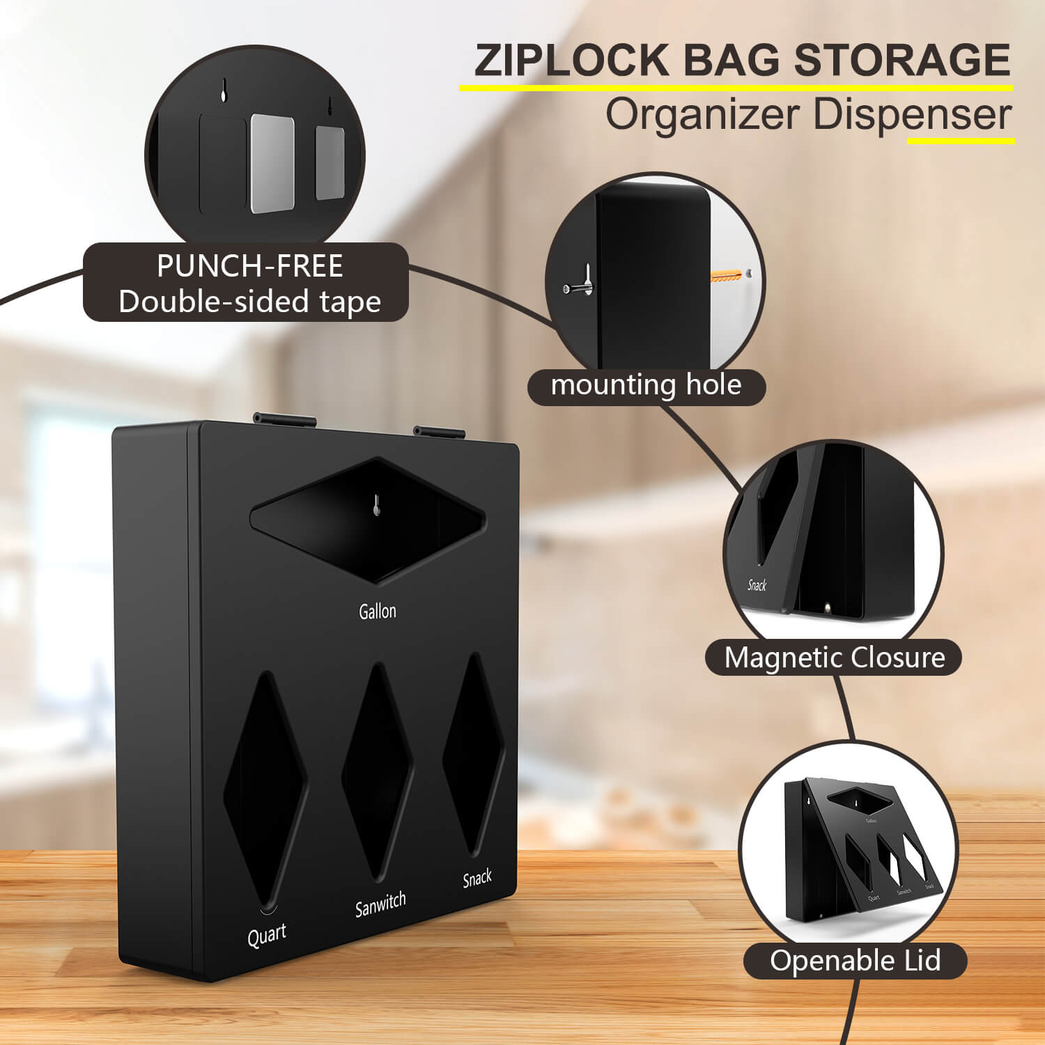 ziplock bag organizer