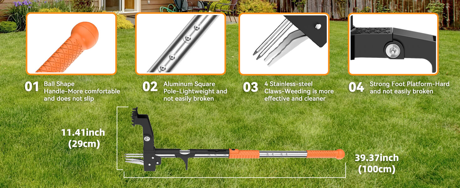 long weed puller