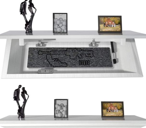 Customizable concealed gun cabinets