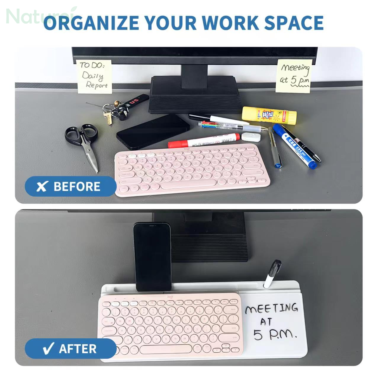 Dry Erase Desktop Whiteboard