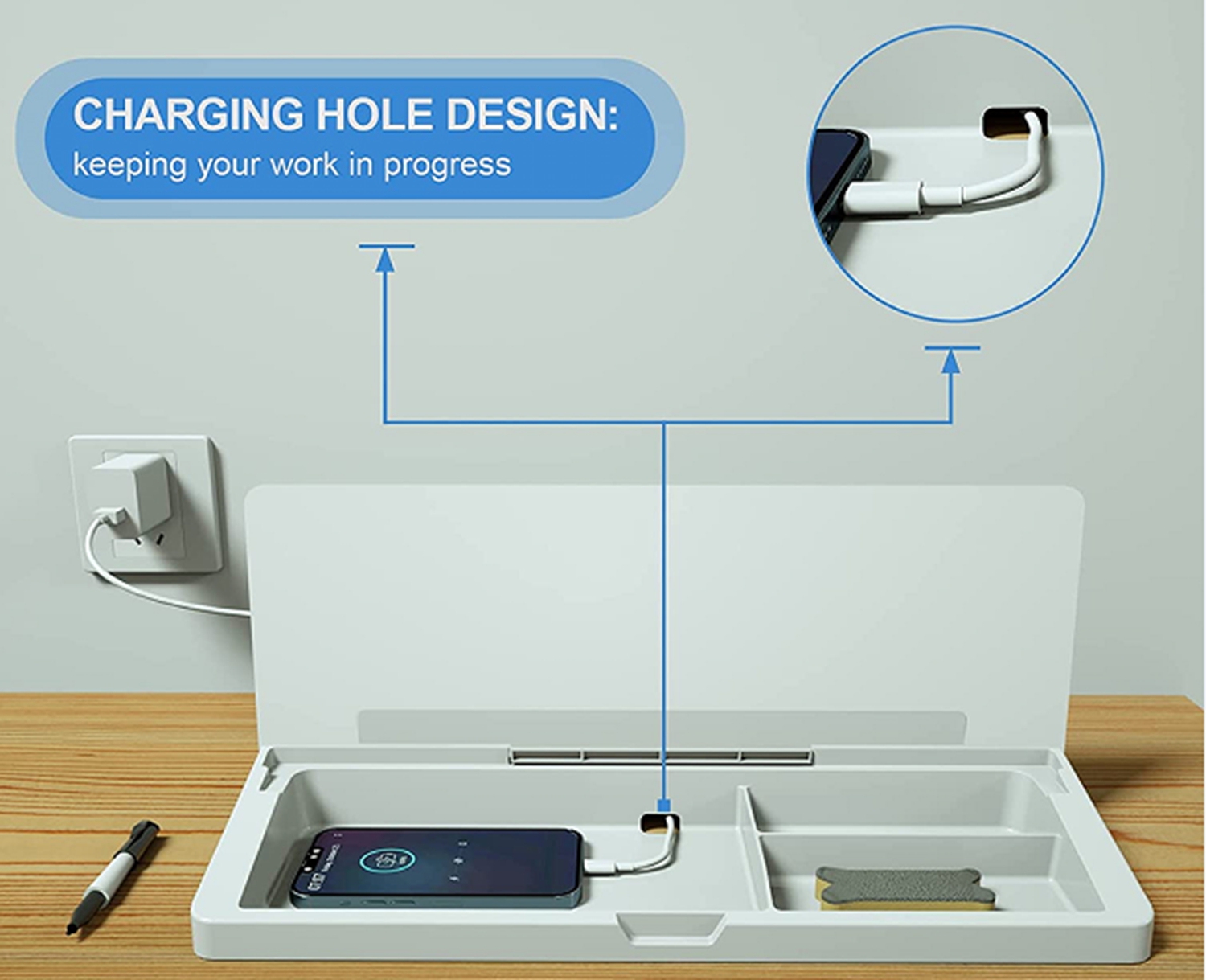 desktop magnetic whiteboard